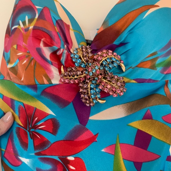 Caché Silk Mermaid Dress - Picture 7 of 7